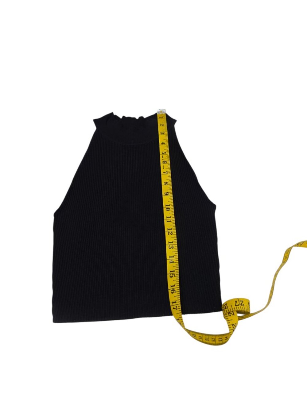 Aritzia Babaton Sculpt Knit High Neck Sleeveless Tank, Black, Ribbed Thick, XS - Picture 4 of 6